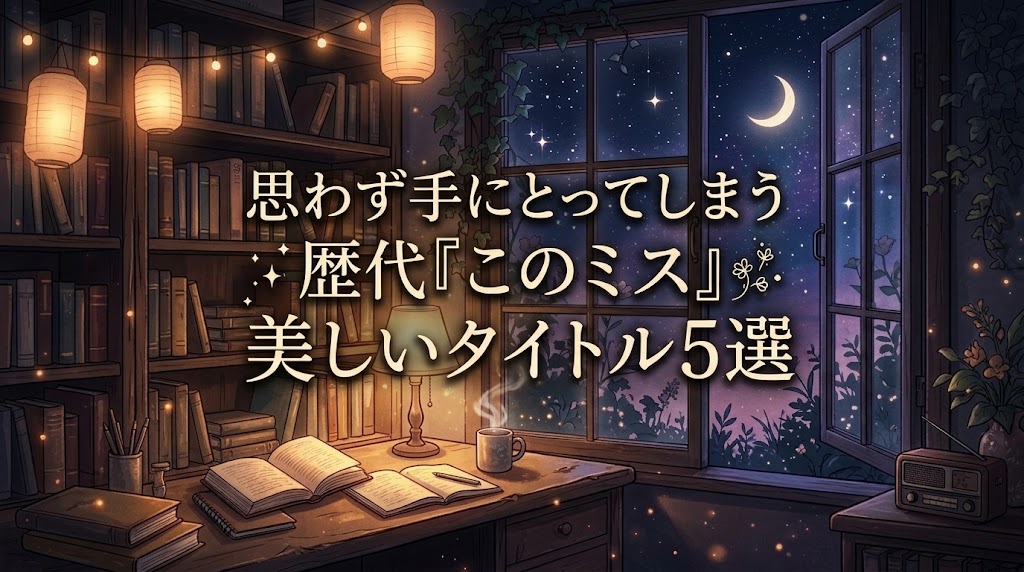 思わず手にとってしまう歴代『このミス』美しいタイトル5選
